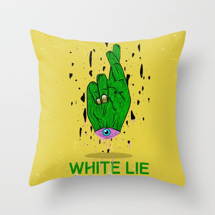 Whitelie Throw Pillow