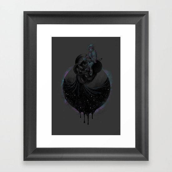 Paint the Black Hole Blacker Framed Art Print