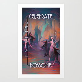 Vesuvial Poster: Celebrate Bossome Art Print