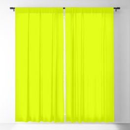 Chartreuse Traditional Green Yellow Solid Color Popular Hue Patternless Shades of Yellow Hex #DFFF00 Blackout Curtain