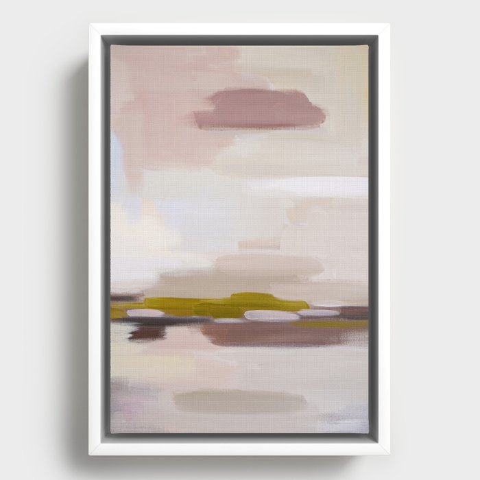 Mellow Taupe Horizon Ⅱ Framed Canvas
