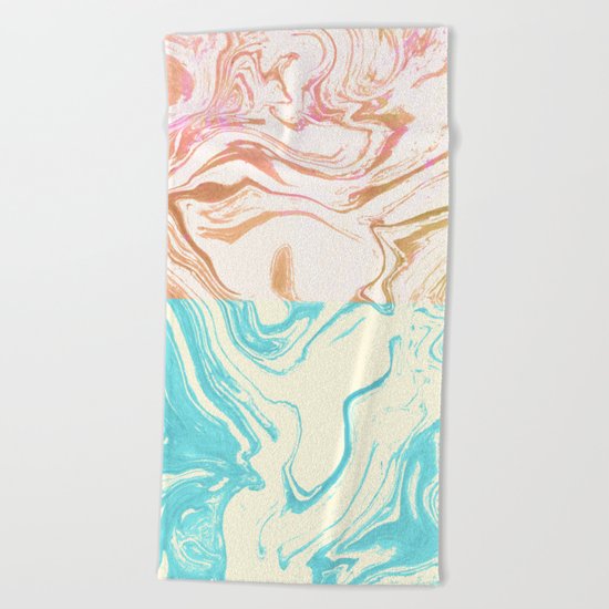 Paint Duality #society6 #decor #buyart Beach Towel