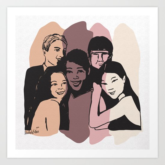 Imagine all the people.. Art Print