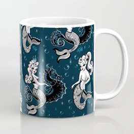 Pearla the Mermaid Riding on a Seahorse Coffee Mug
