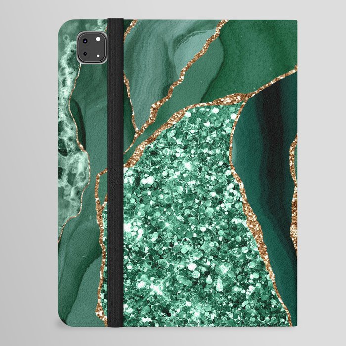 Agate Glitter Ocean Texture 14 iPad Folio Case