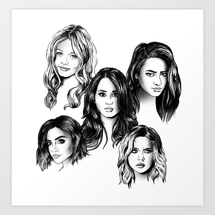 880 Coloring Pages Of Pretty Little Liars Best