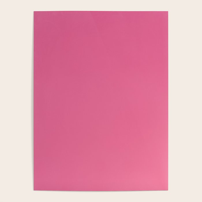 Solid Hot Pink Poster by NewburyBoutique Society6