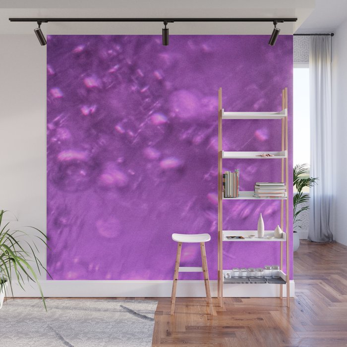 Purple Bubbles Wall Mural