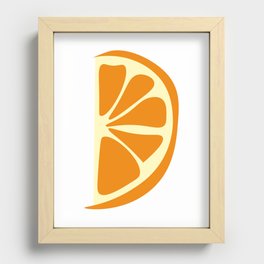Orange slice Recessed Framed Print