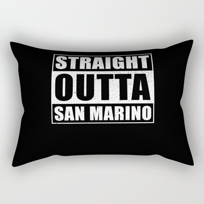 Straight Outta San Marino Rectangular Pillow