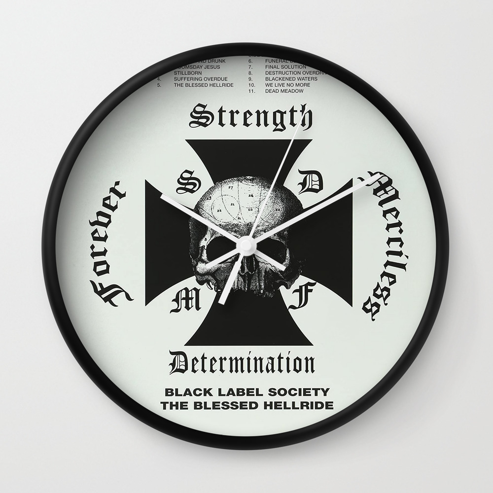 BLACK LABEL SOCIETY IYENG 7 Wall Clock by aphillips8 | Society6
