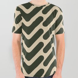 Green Arrow Pattern All Over Graphic Tee