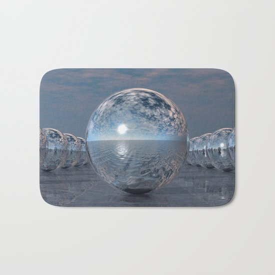 Spheres In The Sun Bath Mat