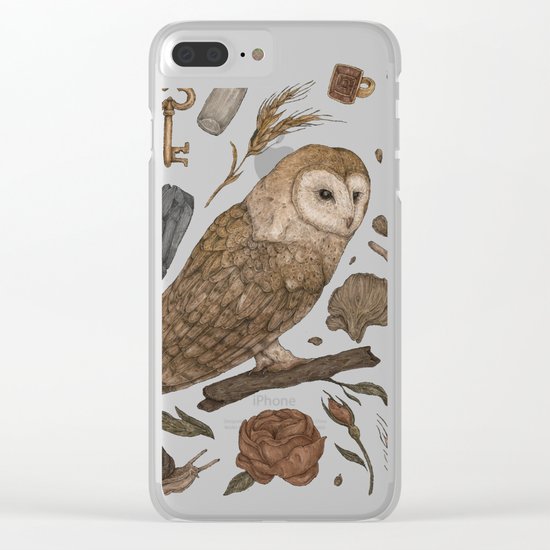 Harvest Owl Clear iPhone Case