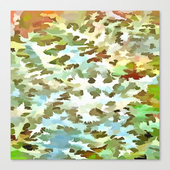 Dusty Miller Abstract Pop Art Canvas Print
