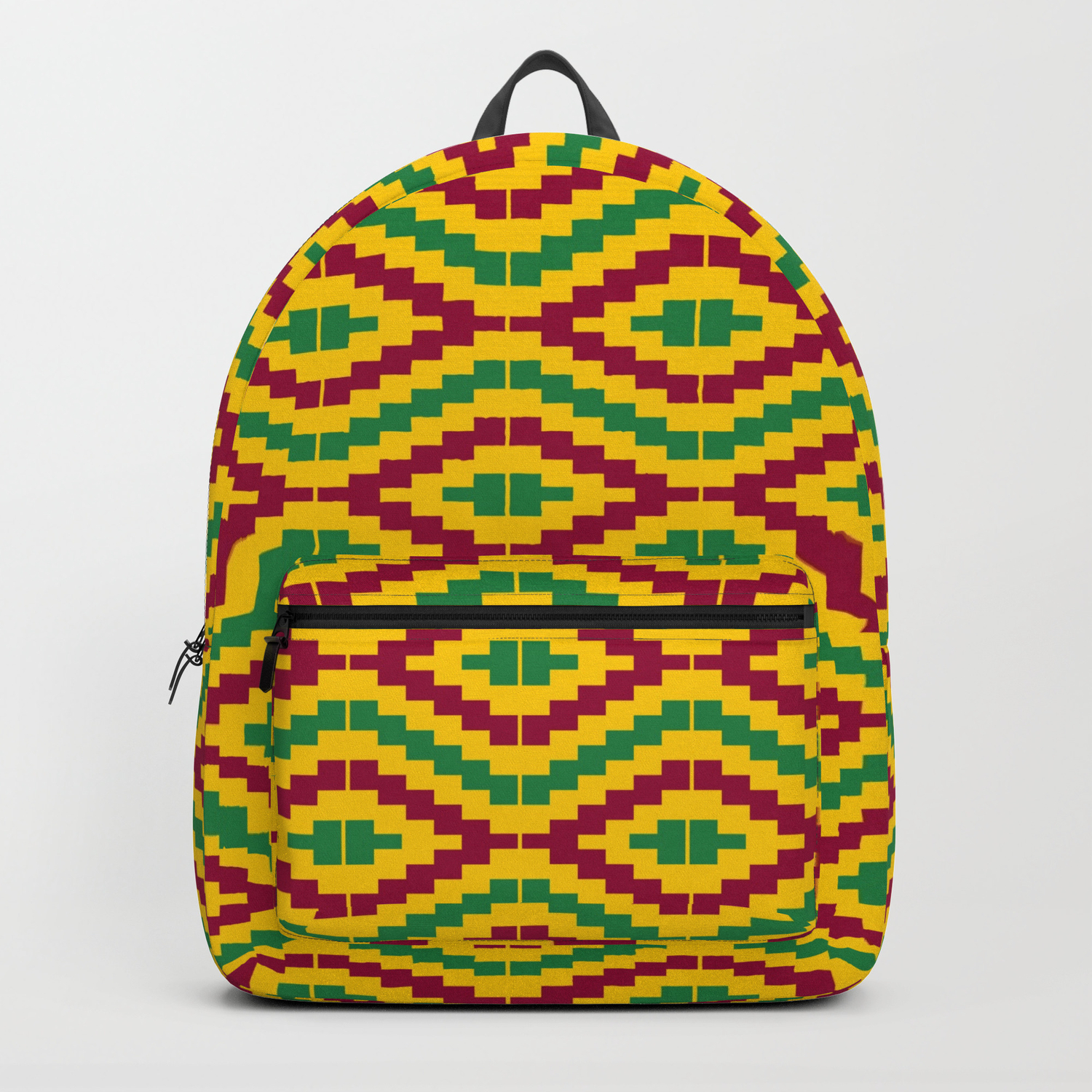 medium Kente Print Design Backpack
