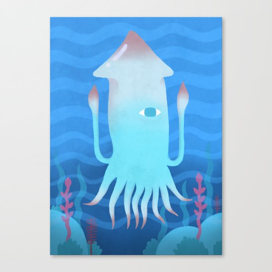 Giant Squid Canvas Print