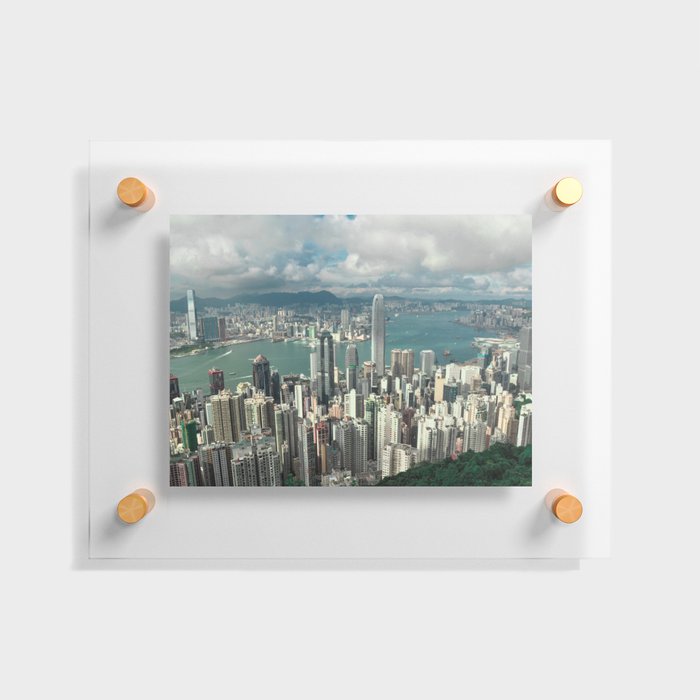 Hong Kong city scape Floating Acrylic Print