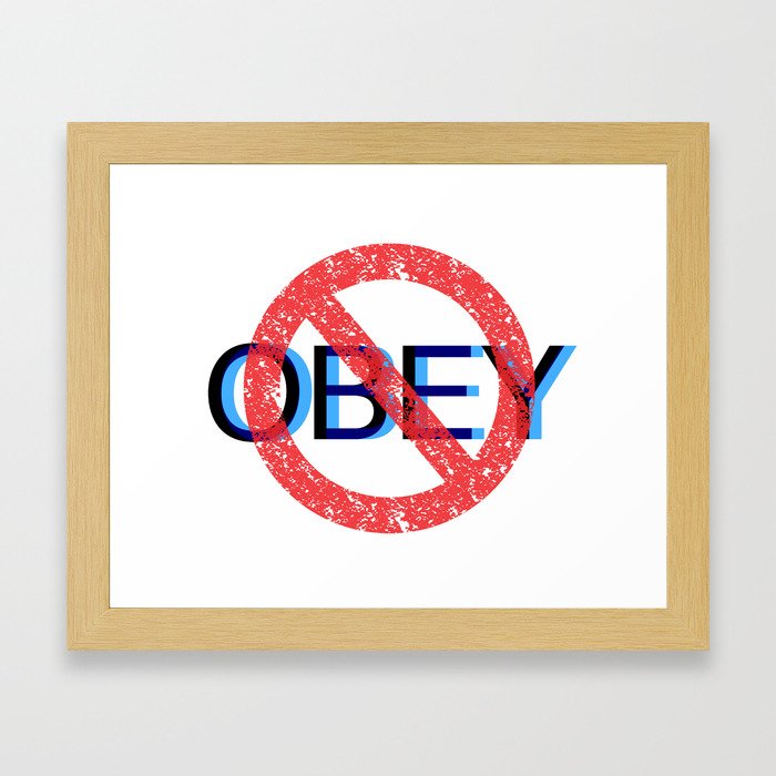 OBEY Framed Art Print