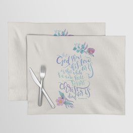 God Shows His Love For Us - Romans 5:8 Placemat