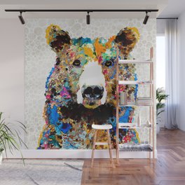 Umm Bearably Good Bear Art by Sharon Cummings Wall Mural