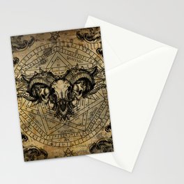 Occult Skulls Stationery Cards