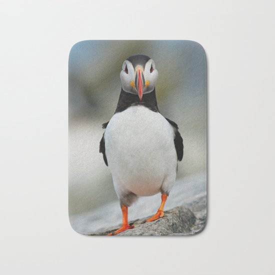 Atlantic puffin Bath Mat