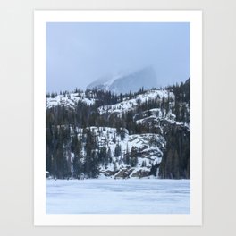 A frozen day Art Print
