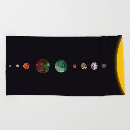 Another solar system Beach Towel