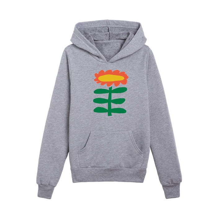 Blooming Season, An Organic-Shaped Flower, Matisse-Inspired Cut-outs Kids Pullover Hoodie