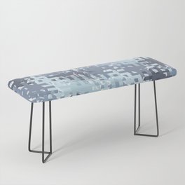 Blue pixels and dots Bench