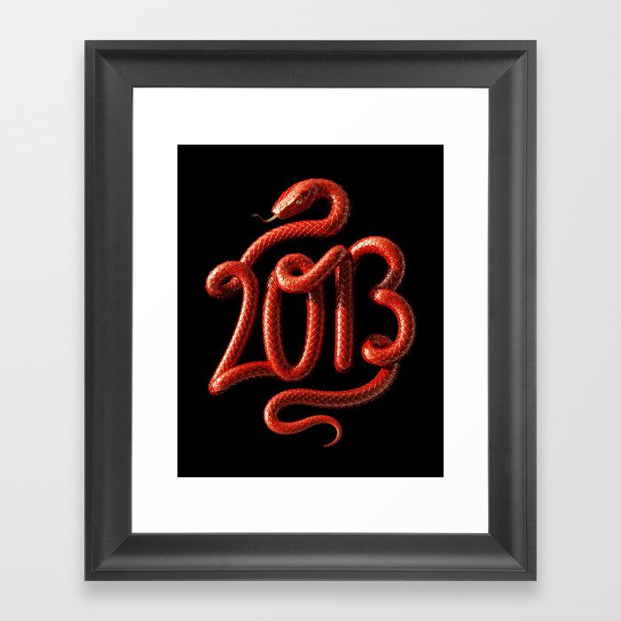 2013 - Year of the Snake Framed Art Print