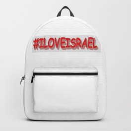 Cute Expression Design "#ILOVEISRAE". Buy Now Backpack