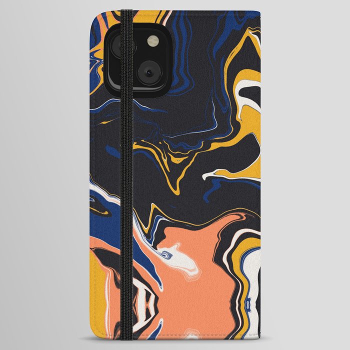 Symmetrical liquify abstract swirl 05 iPhone Wallet Case