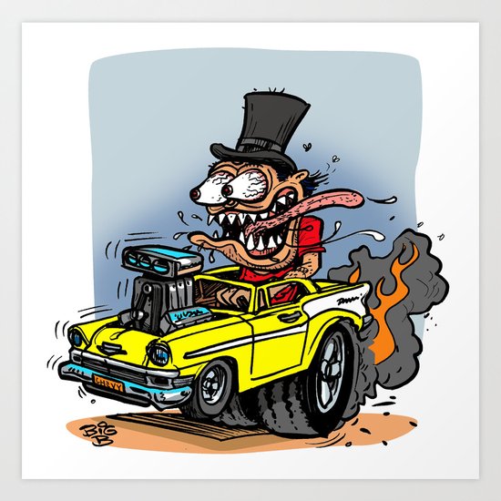 TopHatter Art Print
