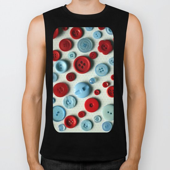 "B" is for Buttons... Biker Tank