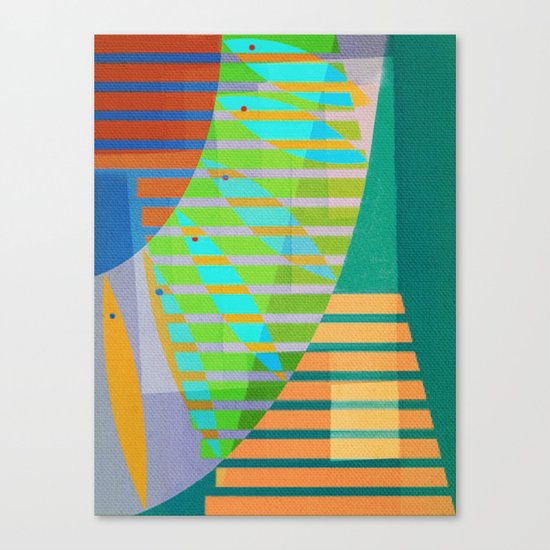 A Lama, o Mangue e o Mar (The Mud, the Mangue and the Sea) Canvas Print