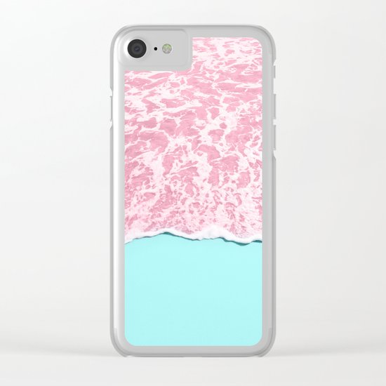 PINK SEA Clear iPhone Case