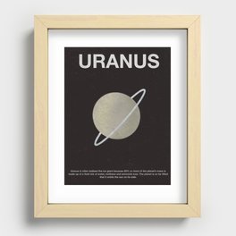 Planet Uranus Recessed Framed Print