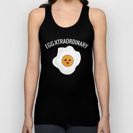 EGG-XTRAORDINARY Kawaii Style Fried Egg Unisex Tank Top