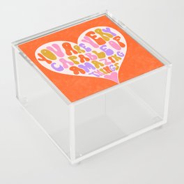 You're Very Capable Positive Print - Orange Acrylic Box
