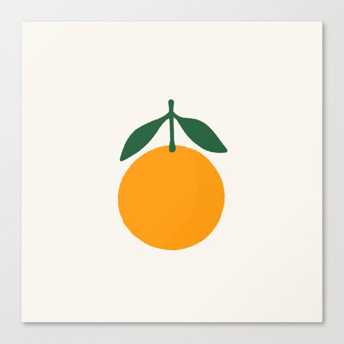 Orange Summer Citrus Canvas Print