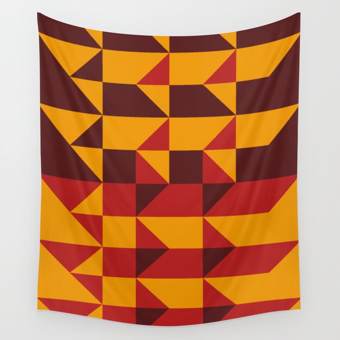 Orange Brown Red Geometry Wall Tapestry By Franco9999 Society6