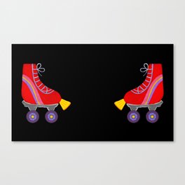 Red Skates Canvas Print