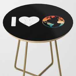 I Love Earth Side Table