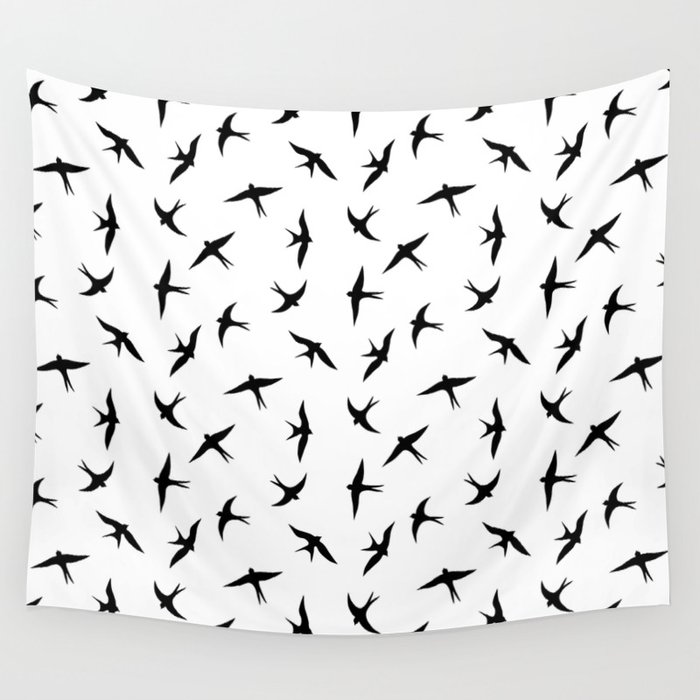 Return of the swallows Wall Tapestry