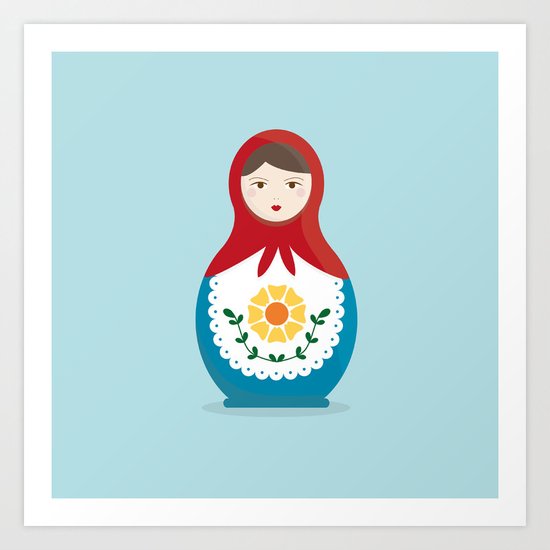 MATRYOSHKAS SERIES - ISOLDA Art Print
