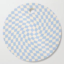 Check II - Baby Blue Twist — Checkerboard Print Cutting Board