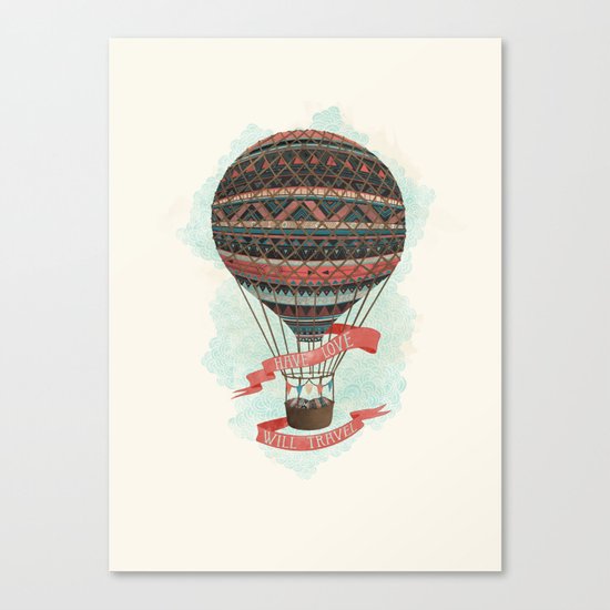 have love, will travel Canvas Print