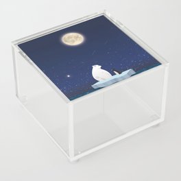 The Polar Bear and The Penguin Acrylic Box